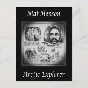 Cartão Postal Matthew Henson ~ African-American Artic Explorer~