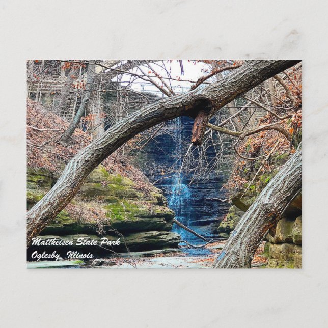 Cartão Postal Matthiessen Illinois State Park (Frente)