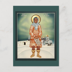 Cartão Postal Matushka Olga do Alaska Prayer Card