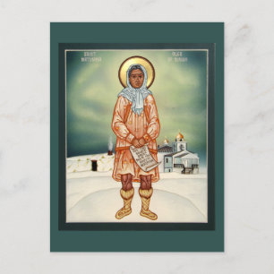 Cartão Postal Matushka Olga do Alaska Prayer Card