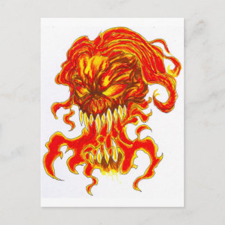 Cartão Postal Mau Demon Art