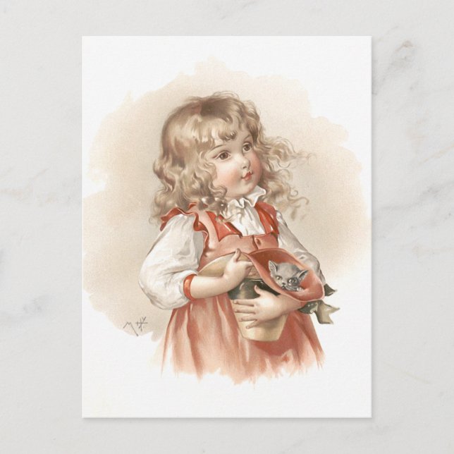 Cartão Postal Maud Humphrey's Summer Girl (Frente)