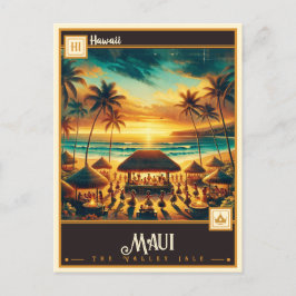 Cartão Postal Maui, Havaí | Vintage