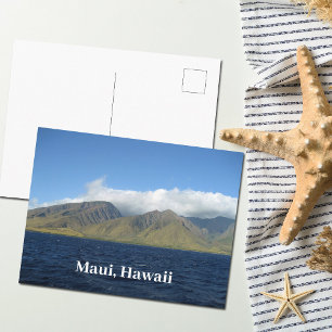 Cartão Postal Maui Hawaii Belas Montanhas Oceânicas