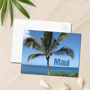 Cartão Postal Maui Hawaii Palm Tree Scenic