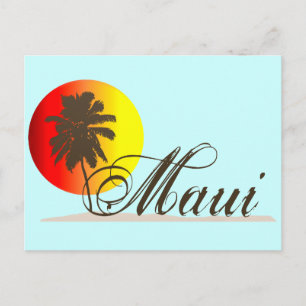 Cartão Postal Maui Hawaii Souvenir