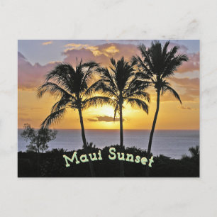 Cartão Postal Maui Sunset