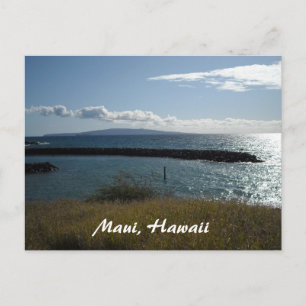 Cartão Postal Maui, vista do oceano no Havaí