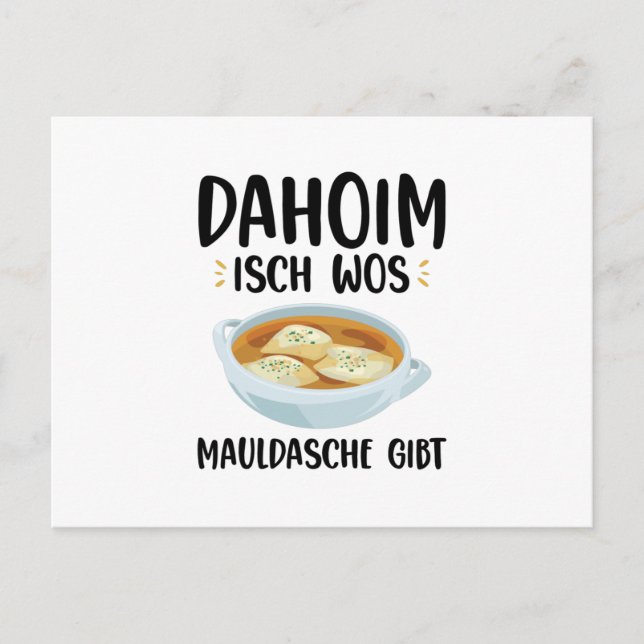 Cartão Postal Maultaschen (Frente)