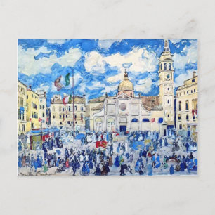Cartão Postal Maurice Prendergast - Papais noeis Campo Maria For