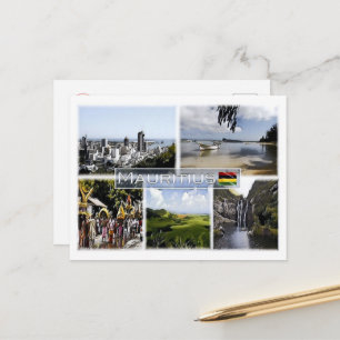 Cartão Postal Maurícia - Mosaico -