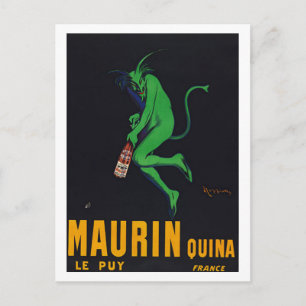 Cartão Postal Maurin Quina Absinthe