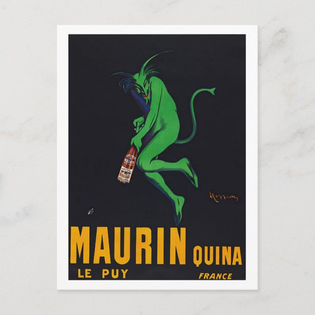 Cartão Postal Maurin Quina Absinthe (Frente)