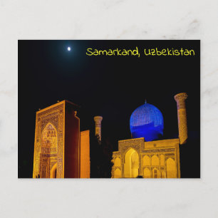 Cartão Postal Mausoléu de Amir Timur - Samarcanda, Uzbequistão