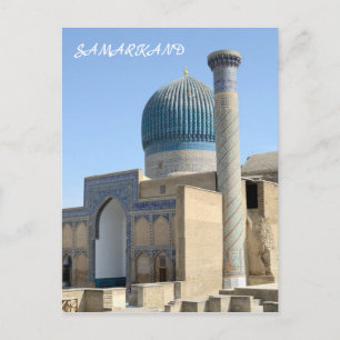 Cartão Postal Mausoléu de Timur em Samarkand, Usbequistão