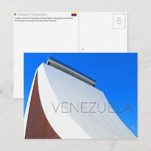 Cartão Postal Mausoléu Simón Bolívar, Caracas, Venezuela Viagem