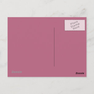 Cartão Postal Mauve Pink Fundo Um Cartão-Postal