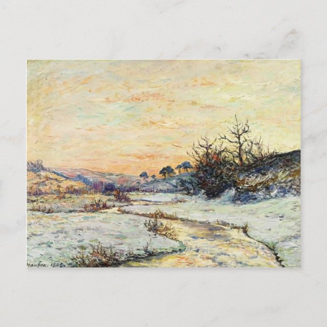 Cartão Postal Maxime Maufra - Manhã no inverno (Frente)