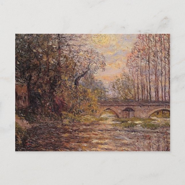 Cartão Postal Maxime Maufra- Sunset no Loire (Frente)