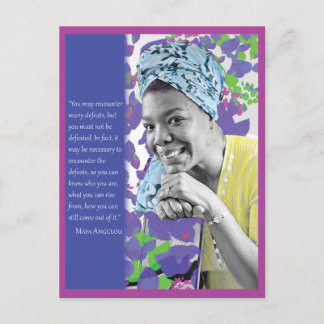 Cartão postal Maya Angelou