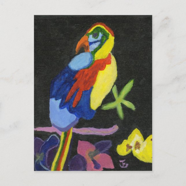 Cartão Postal Maya Macaw (Frente)