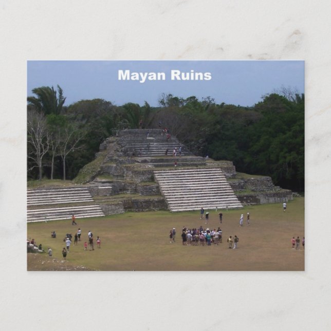 Cartão Postal Mayan Ruins (Frente)