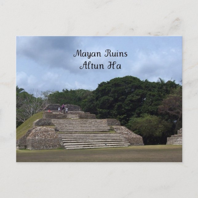 Cartão Postal Mayan Ruins, Altun Ha (Frente)