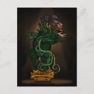 Cartão Postal Mayan Serpent Deus