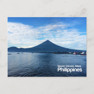 Cartão postal Mayon Volcano Albay Filipinas