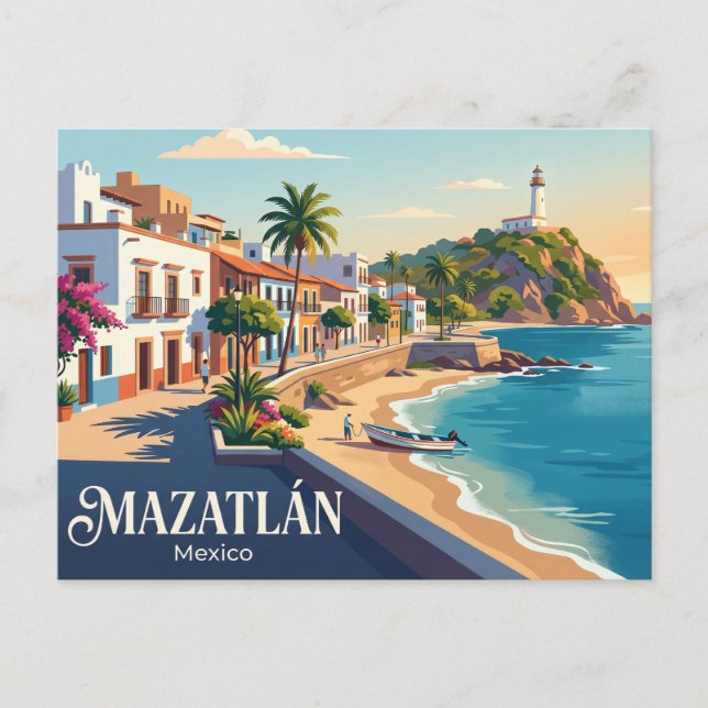 Cartão Postal Mazatlán México (Frente)