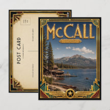 McCall Idaho Vintage Art Deco Era de Ouro