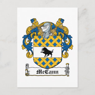 Cartão Postal McCann Family Crest
