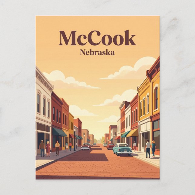 Cartão Postal McCook EUA (Frente)