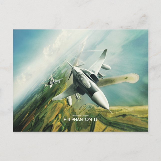 Cartão Postal McDonnell Douglas F-4 Phantom II (Frente)