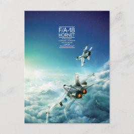 Cartão postal McDonnell Douglas F/A-18 Hornet