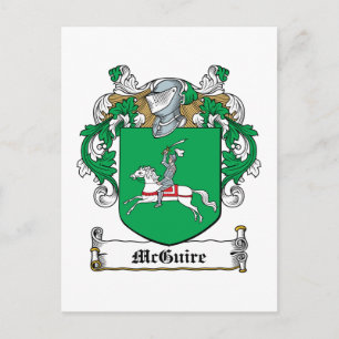 Cartão Postal McGuire Family Crest