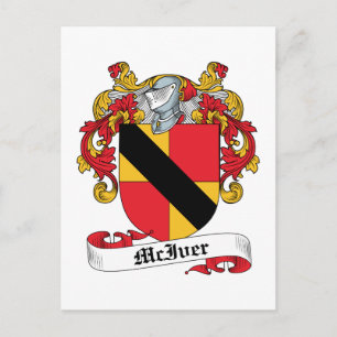 Cartão Postal McIver Family Crest