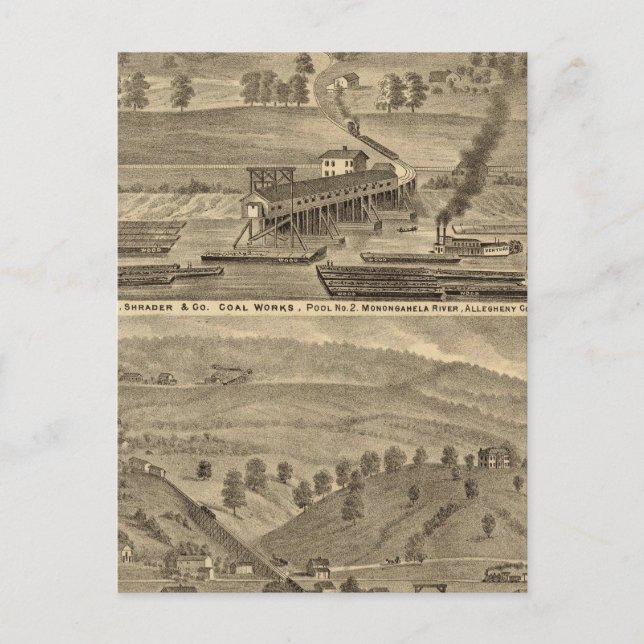 Cartão Postal McKeesport Alegheny County, Pensilvânia (Frente)