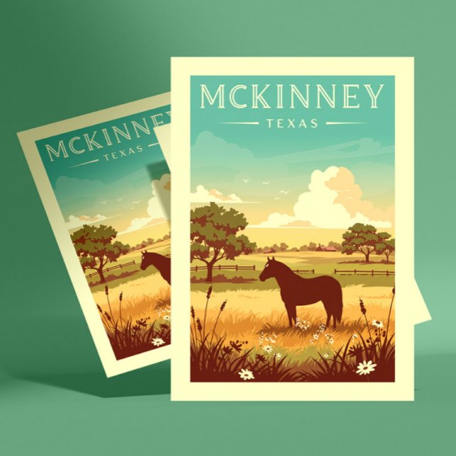 Cartão Postal McKinney Texas Vintage (Criador carregado)