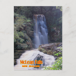 Cartão Postal McLean Falls, Nova Zelândia