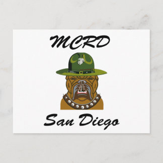 Cartão Postal MCRD San Diego Devil Dog