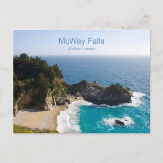 Cartão Postal McWay Cai nos Produtos da Califórnia do Grande Sur
