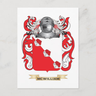 Cartão Postal McWilliam Casaco of Arms (Proteção para a Família)