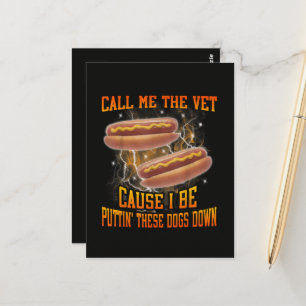Cartão Postal Me Chame de Veterinário Porque Eu Sou Engraçado Ca