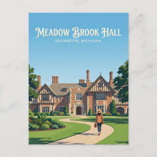 Cartão Postal Meadow Brook Hall EUA