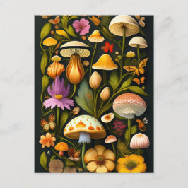 Cartão Postal Meadow Flora | Modern Haeckel