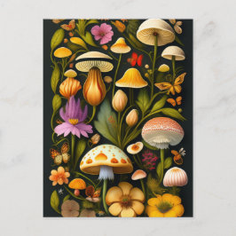 Cartão Postal Meadow Flora | Modern Haeckel