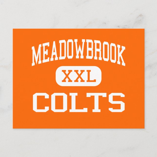 Cartão Postal Meadowbrook - Colts - Segundo grau - Byesville Ohi (Frente)