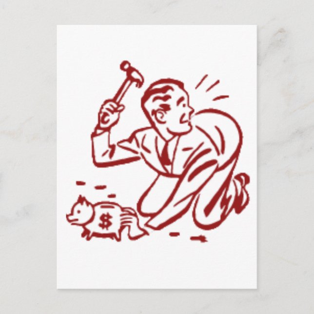 Cartão Postal mealheiro (Frente)