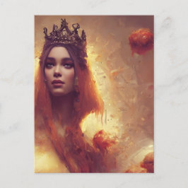 Cartão Postal Meatballl Foodwar Queen